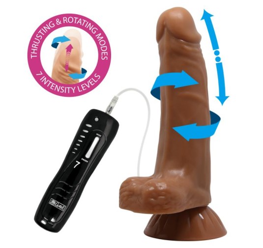 Miękkie realistyczne dildo z wibracjami 18,5 cm